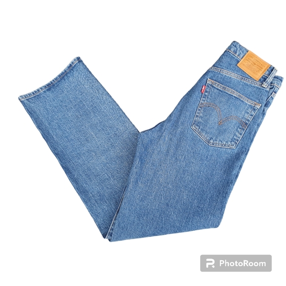 Levi's Ribcage Straight Ankle Jeans Blue W27 L29. - Picture 4 of 14